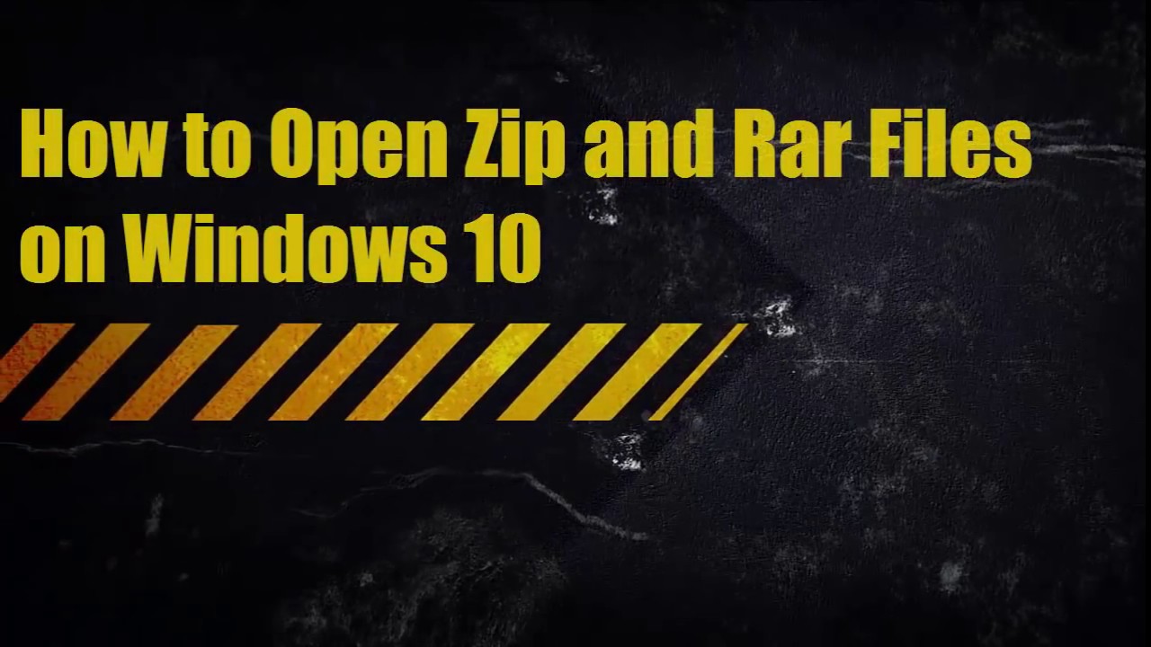 windows open rar file